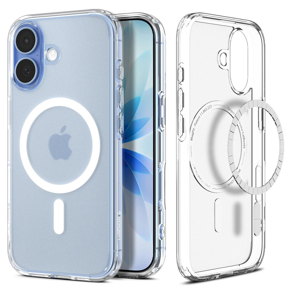 Etui MagSafe dla Apple iPhone 17, Spigen, Ultra Hybrid, Satynowa Biel