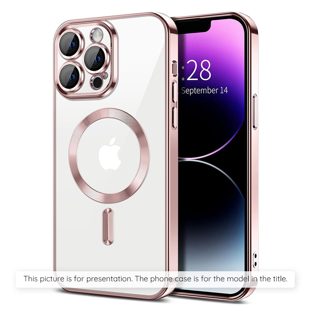 Etui MagSafe dla Apple iPhone 17, Techsuit, Luxury Crystal, Różowy