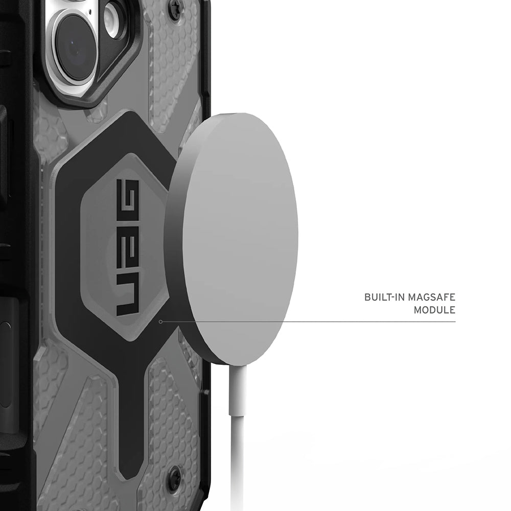MagSafe Case for Apple iPhone 17, Urban Armor Gear, Pathfinder Clear, Gray