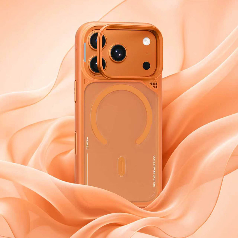 MagSafe Case for Apple iPhone 18 Pro / 17 Pro, Blueo, Heat Dissipation Stand, Satin Burgundy