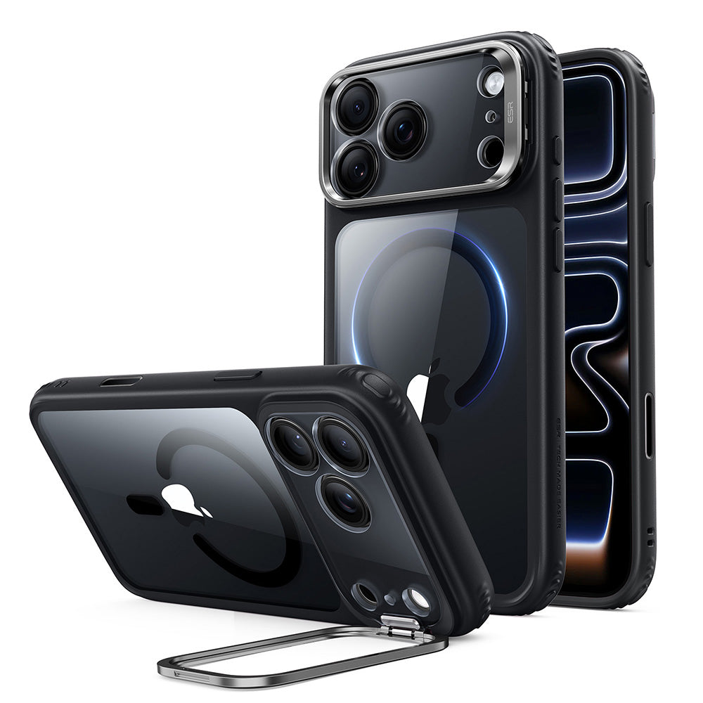 Etui MagSafe do Apple iPhone 18 Pro / 17 Pro, ESR, Classic Hybrid Kickstand, Czarna Przezroczysta