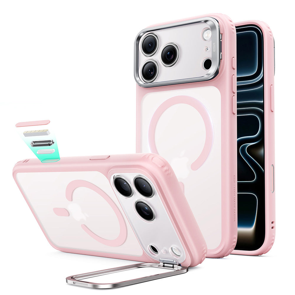 Etui MagSafe do Apple iPhone 18 Pro / 17 Pro, ESR, Classic Hybrid Kickstand, Róż Satynowy