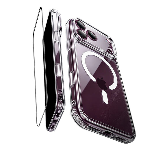 Etui MagSafe do Apple iPhone 18 Pro / 17 Pro, ESR, Classic Hybrid z ochroną ekranu, przezroczyste