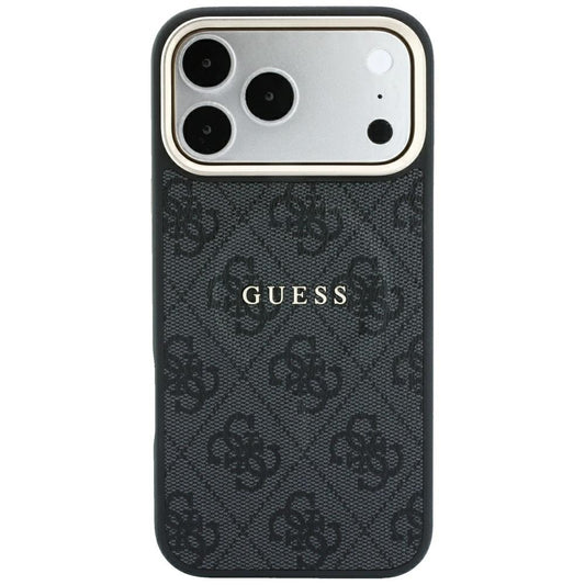 Etui MagSafe do Apple iPhone 18 Pro / 17 Pro, Guess, 4G Embossed Classic, Czarna