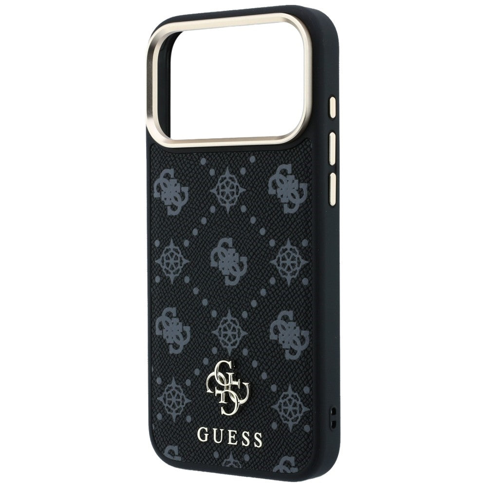 Etui MagSafe do Apple iPhone 18 Pro / 17 Pro, Guess, Peony 4G Small Logo, Czarna