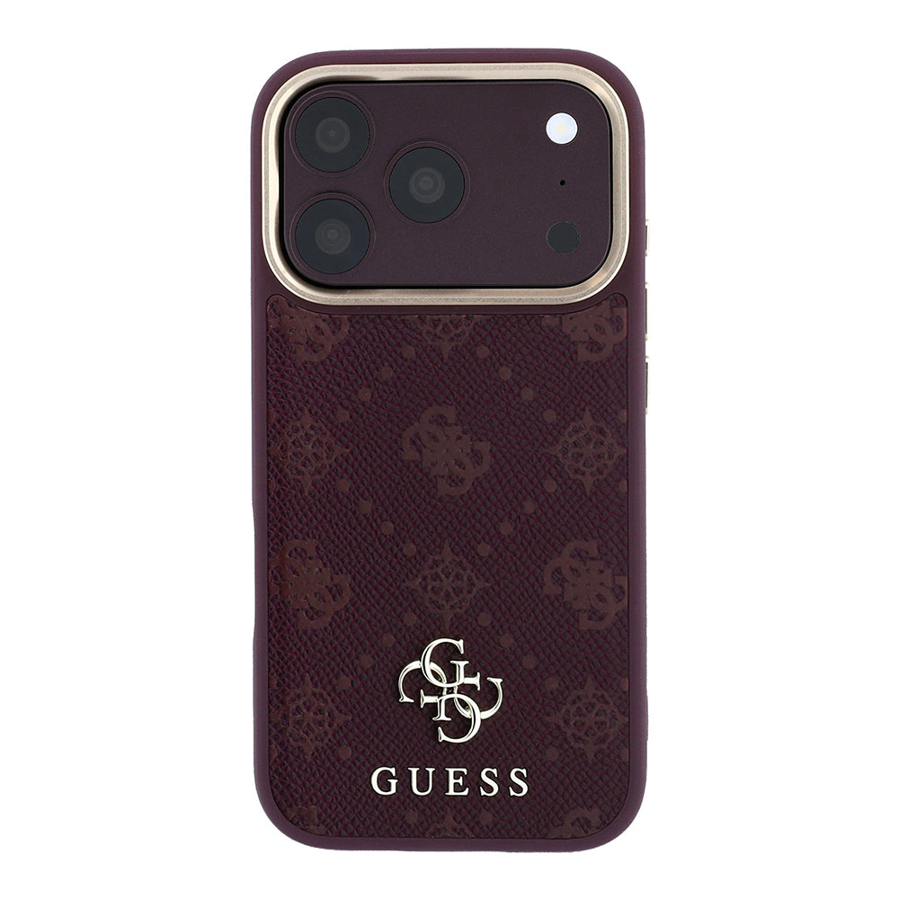 Etui MagSafe do Apple iPhone 18 Pro / 17 Pro, Guess, Peony 4G Small Logo, Wiśniowy