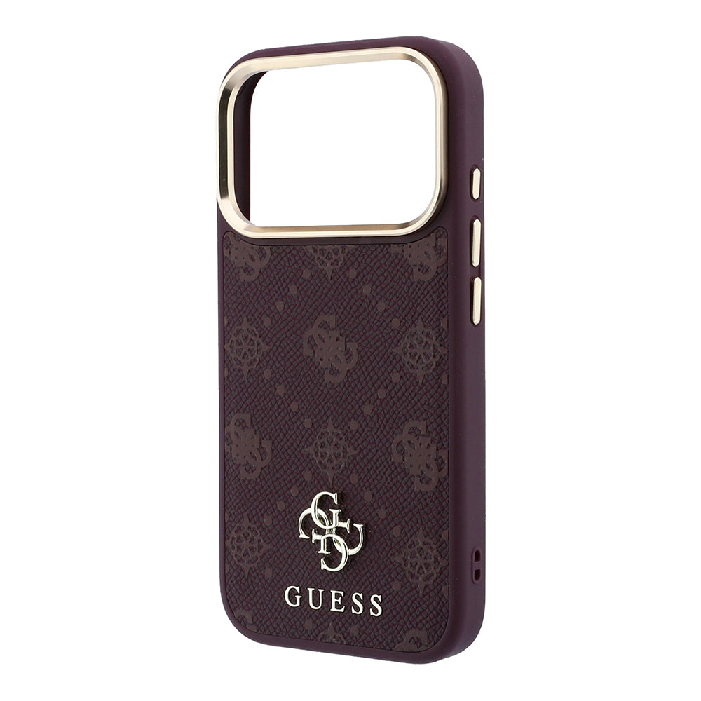 Etui MagSafe do Apple iPhone 18 Pro / 17 Pro, Guess, Peony 4G Small Logo, Wiśniowy