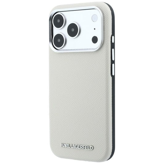 Etui MagSafe do Apple iPhone 18 Pro / 17 Pro, Karl Lagerfeld, Ziarno Wydłużone Logo, Beżowy