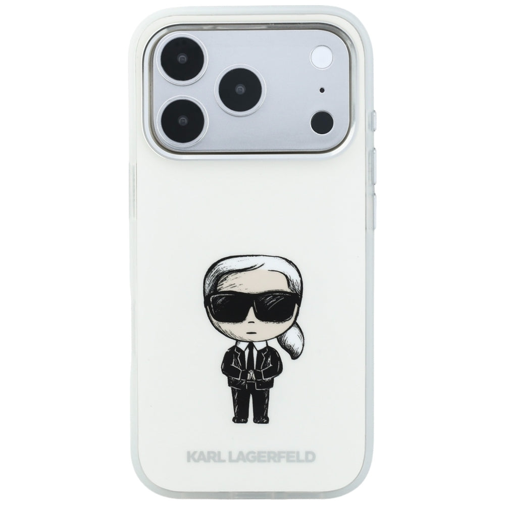 Etui MagSafe do Apple iPhone 18 Pro / 17 Pro, Karl Lagerfeld, HC IML Ikonik Sketch Print, Beżowe