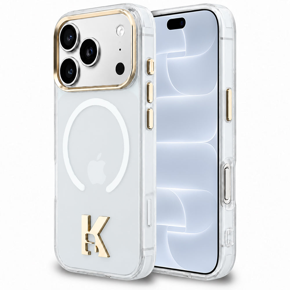 Etui MagSafe do Apple iPhone 18 Pro / 17 Pro, Karl Lagerfeld, IML Karl Head Logo, przezroczyste