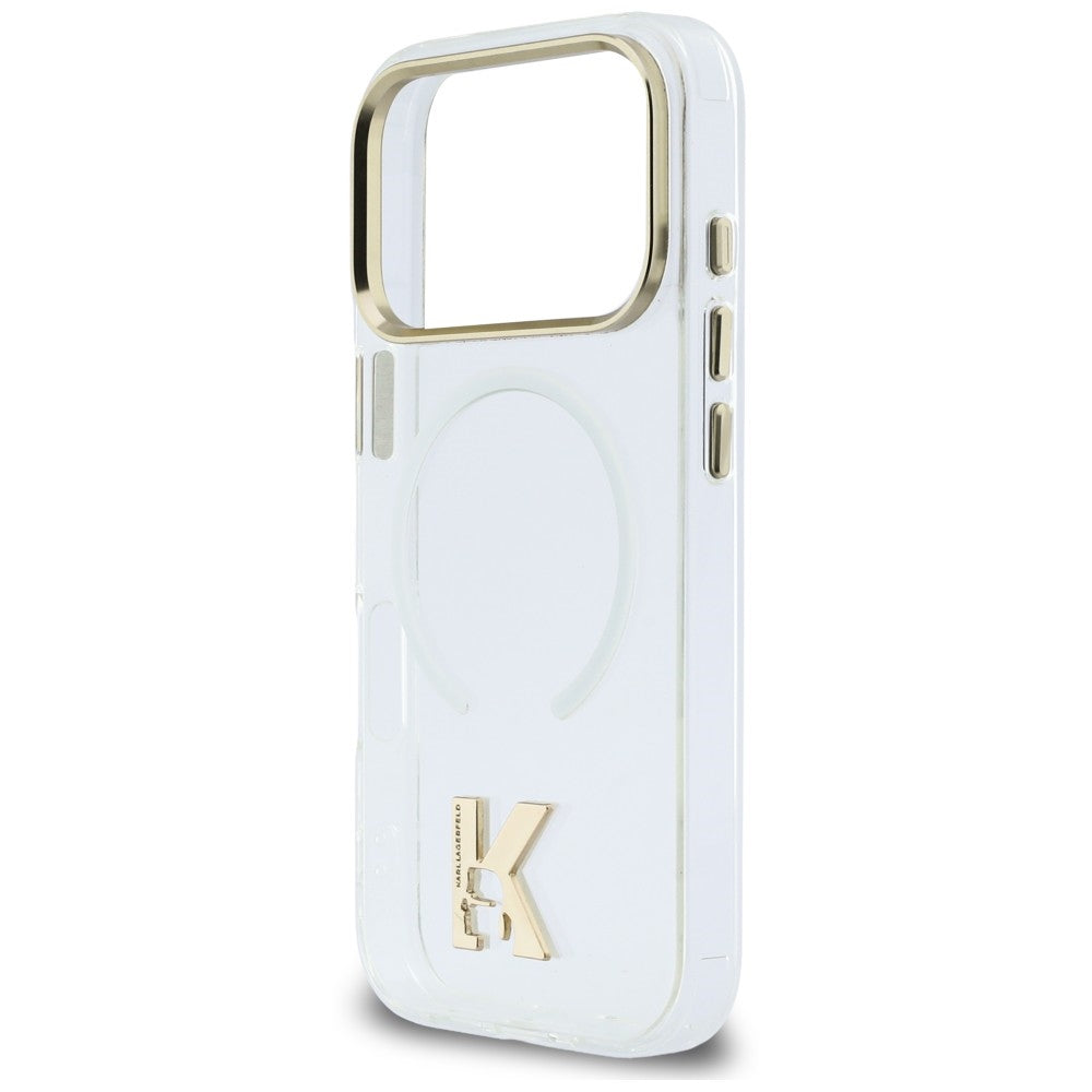 Etui MagSafe do Apple iPhone 18 Pro / 17 Pro, Karl Lagerfeld, IML Karl Head Logo, przezroczyste