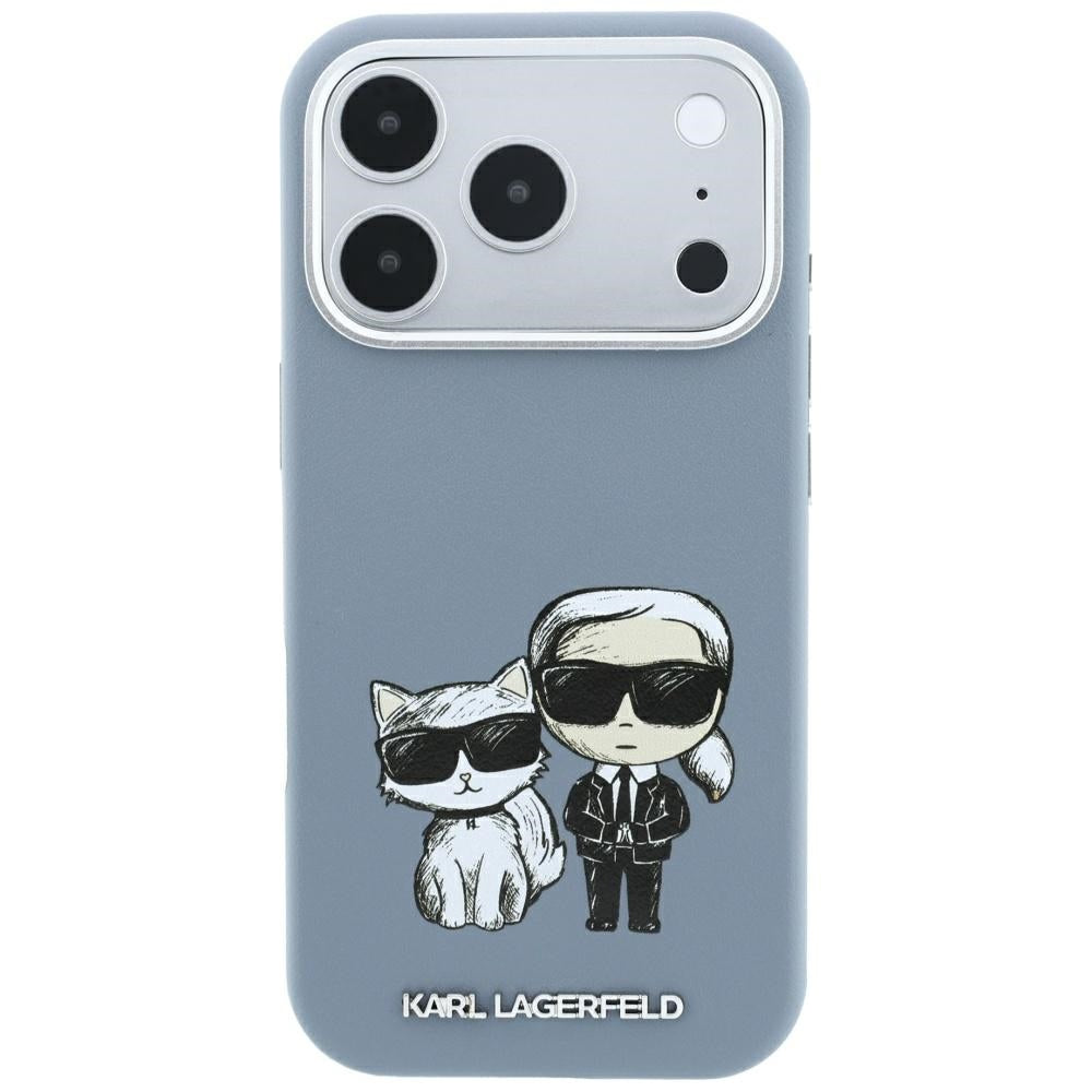 Etui MagSafe do Apple iPhone 18 Pro / 17 Pro, Karl Lagerfeld, KC Bodies Sketch, Bleu