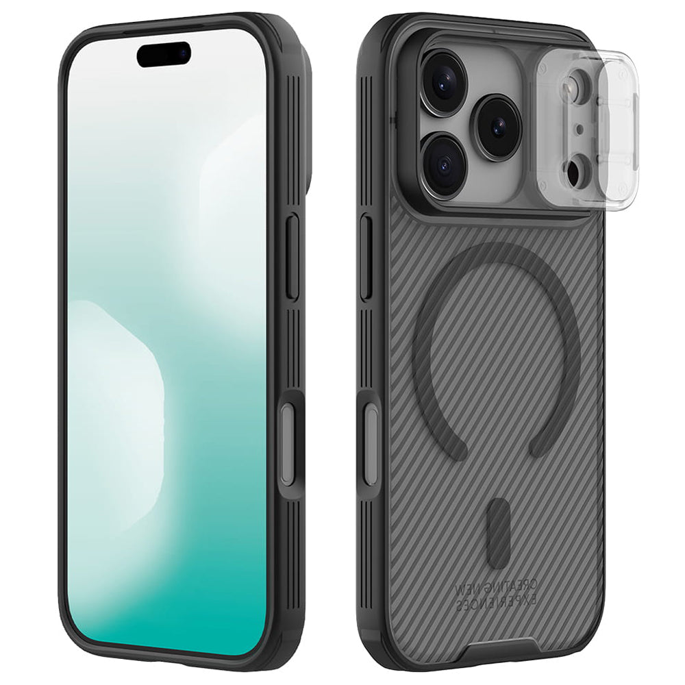 Etui MagSafe do Apple iPhone 18 Pro / 17 Pro, Nillkin, CamShield Pro, Czarna Przezroczysta