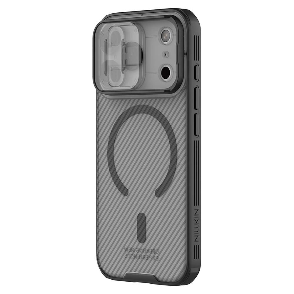 Etui MagSafe do Apple iPhone 18 Pro / 17 Pro, Nillkin, CamShield Pro, Czarna Przezroczysta