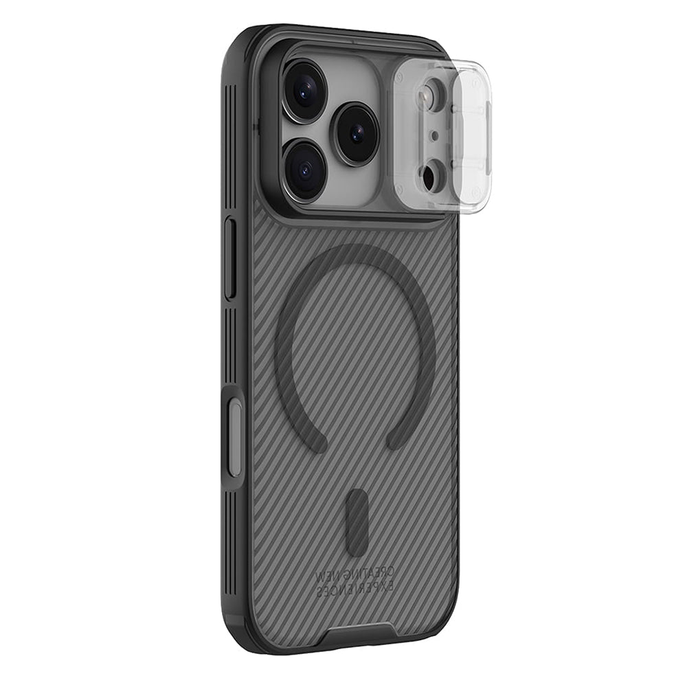 Etui MagSafe do Apple iPhone 18 Pro / 17 Pro, Nillkin, CamShield Pro, Czarna Przezroczysta