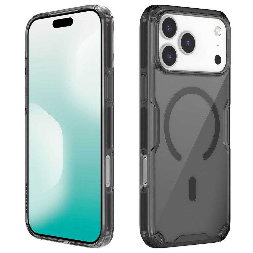 Etui MagSafe do Apple iPhone 18 Pro / 17 Pro, Nillkin, Nature Pro, Czarna Przezroczysta