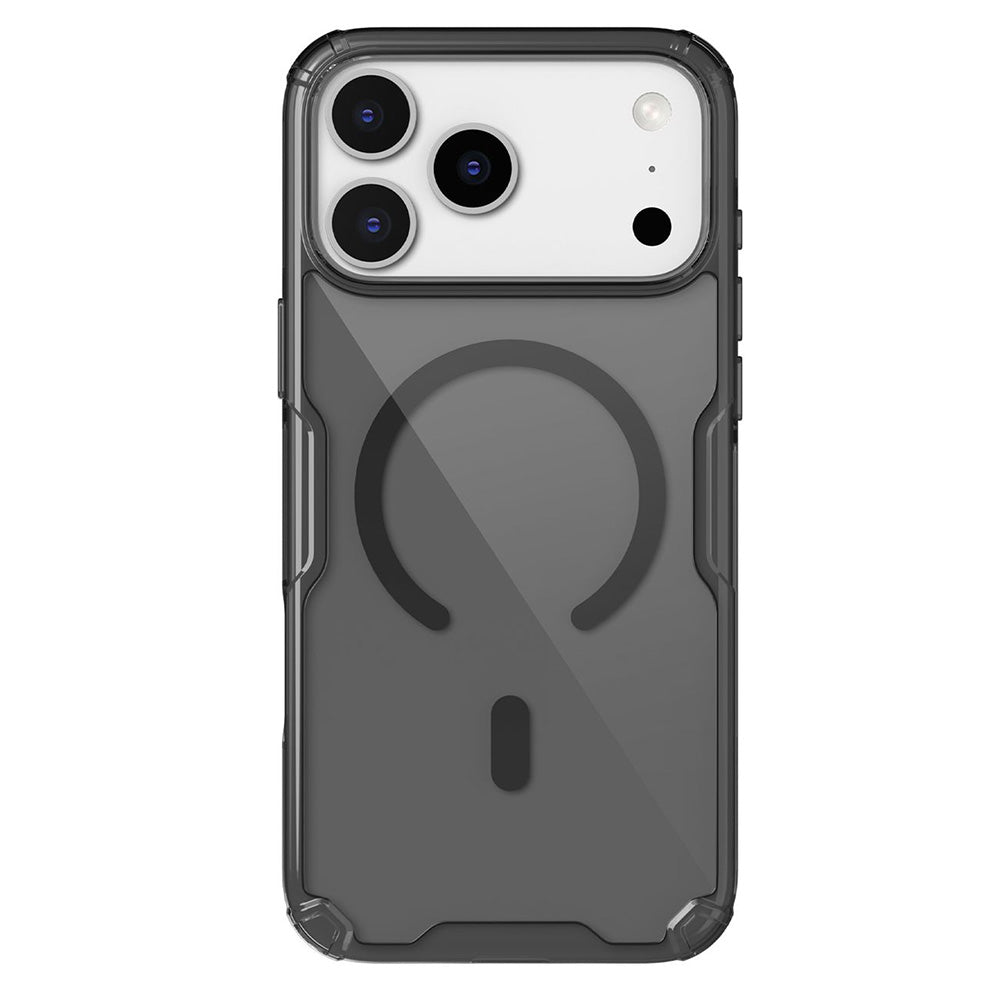 Etui MagSafe do Apple iPhone 18 Pro / 17 Pro, Nillkin, Nature Pro, Czarna Przezroczysta