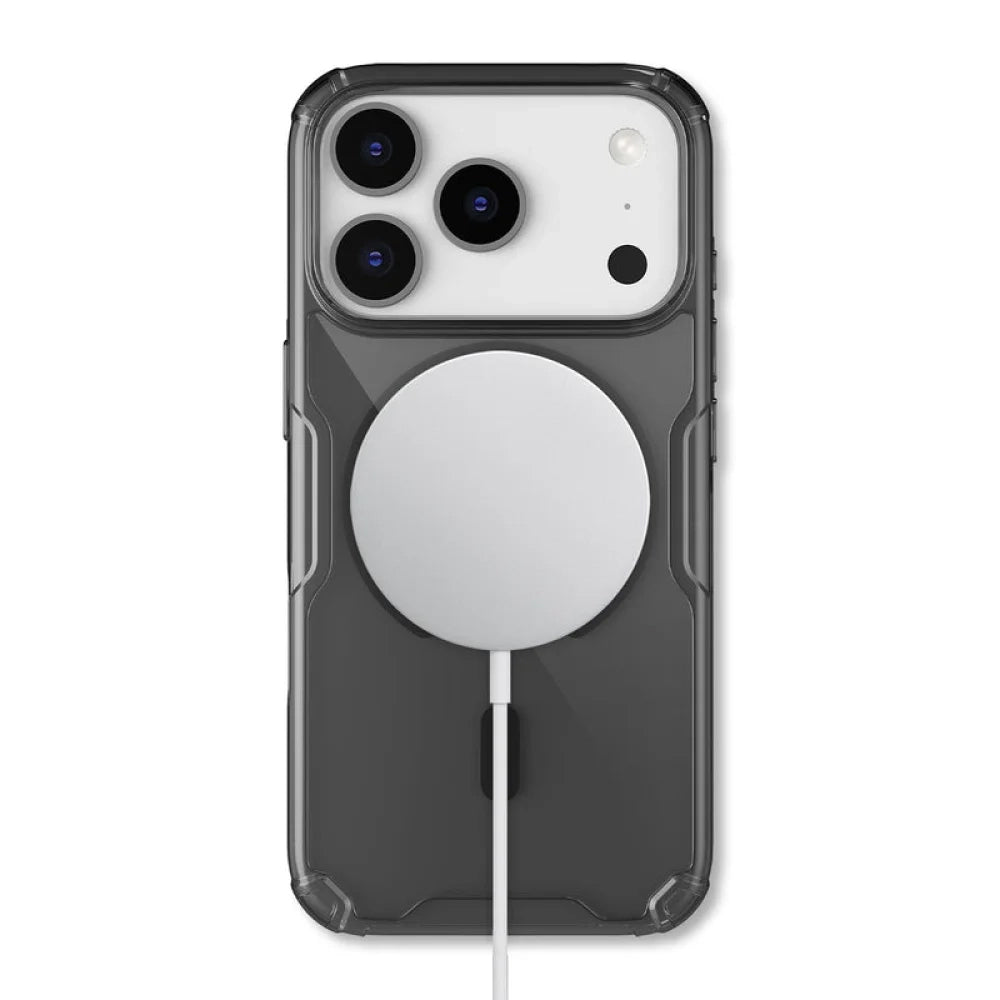 Etui MagSafe do Apple iPhone 18 Pro / 17 Pro, Nillkin, Nature Pro, Czarna Przezroczysta