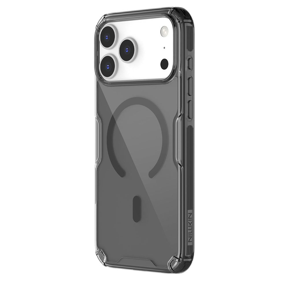 Etui MagSafe do Apple iPhone 18 Pro / 17 Pro, Nillkin, Nature Pro, Czarna Przezroczysta