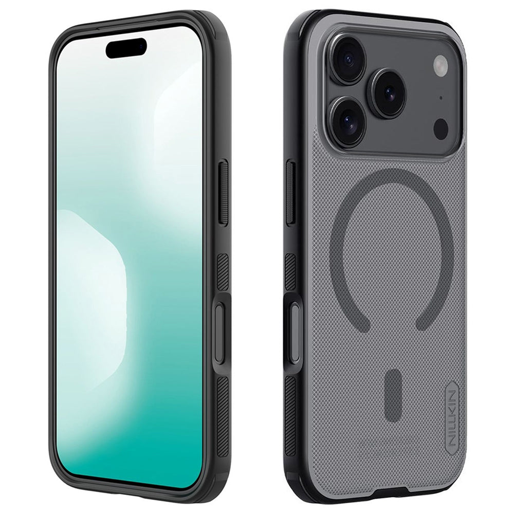 Etui MagSafe do Apple iPhone 18 Pro / 17 Pro, Nillkin, Super Shield Pro, Czarna Przezroczysta Matowa