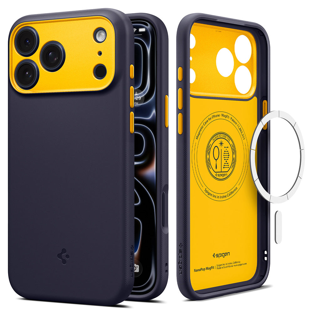 Etui MagSafe do Apple iPhone 18 Pro / 17 Pro, Spigen, Caseology Nano Pop, Fioletowy ACS12178