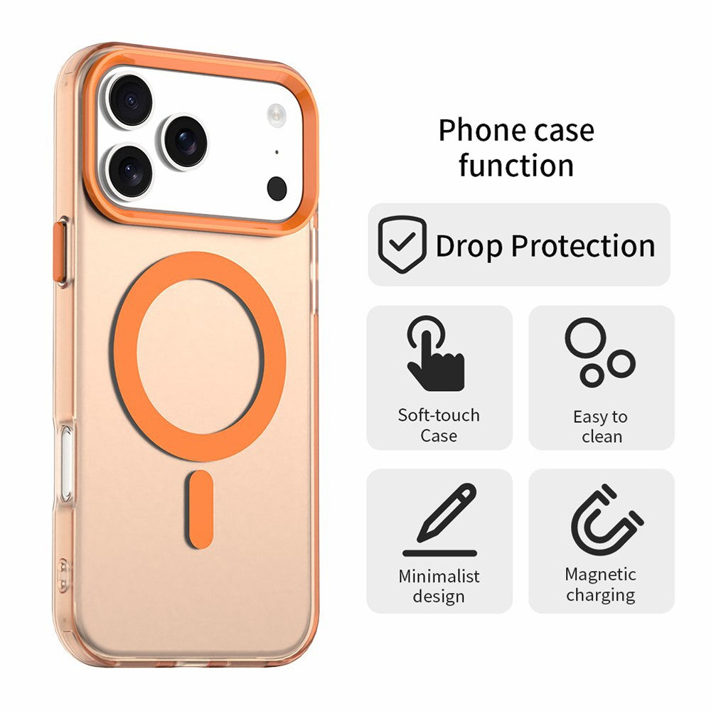 Etui MagSafe do Apple iPhone 18 Pro / 17 Pro, Techsuit, CandyCase, Pomarańczowe