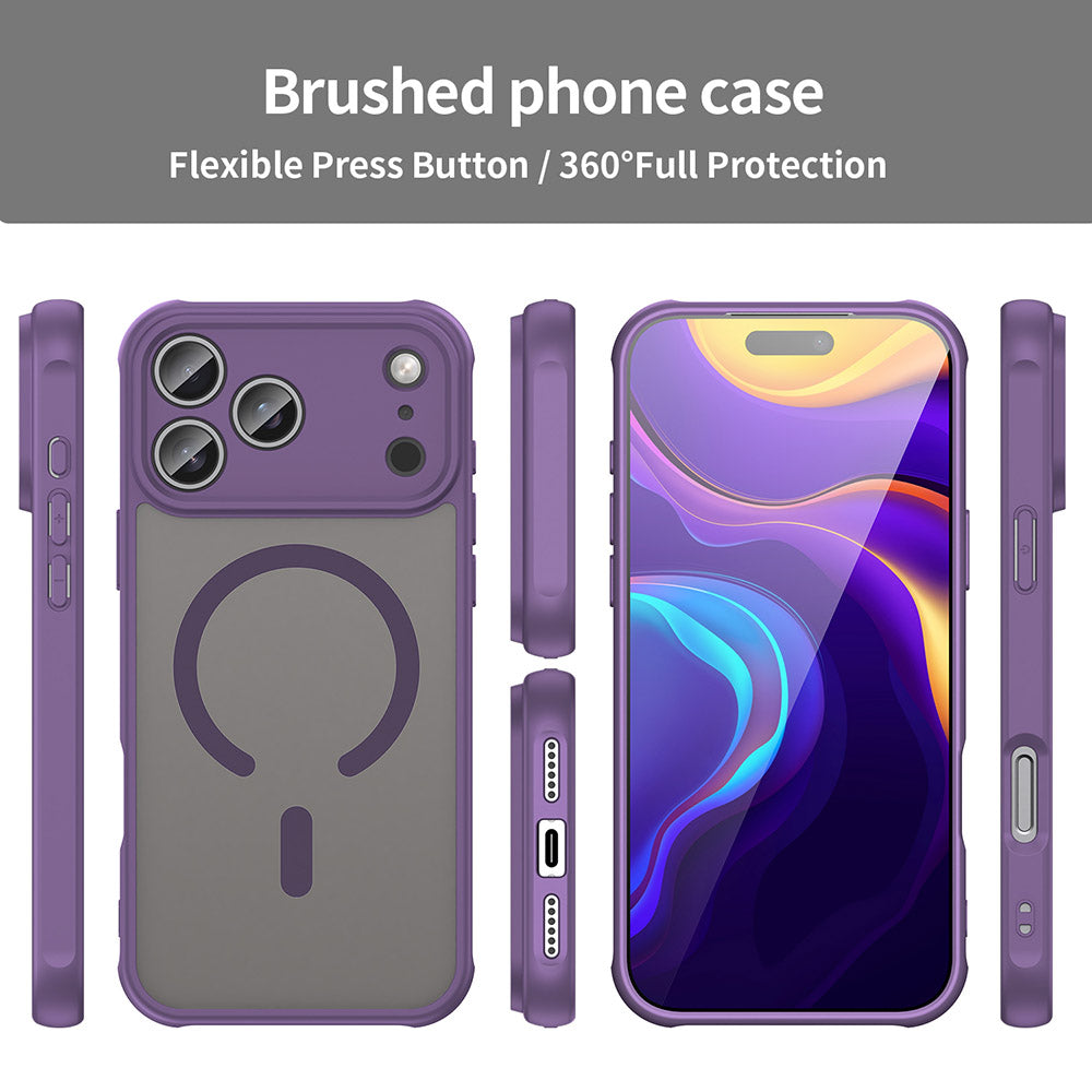 Etui MagSafe do Apple iPhone 18 Pro / 17 Pro, Techsuit, HaloFrost II, Fioletowy