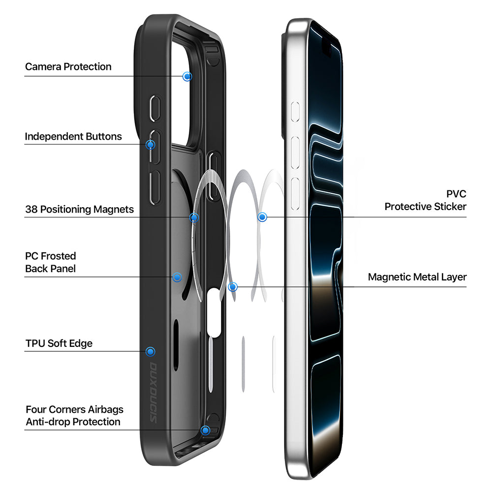 Etui MagSafe do Apple iPhone 18 Pro Max / 17 Pro Max, DUX DUCIS, Yind, jasnoróżowy