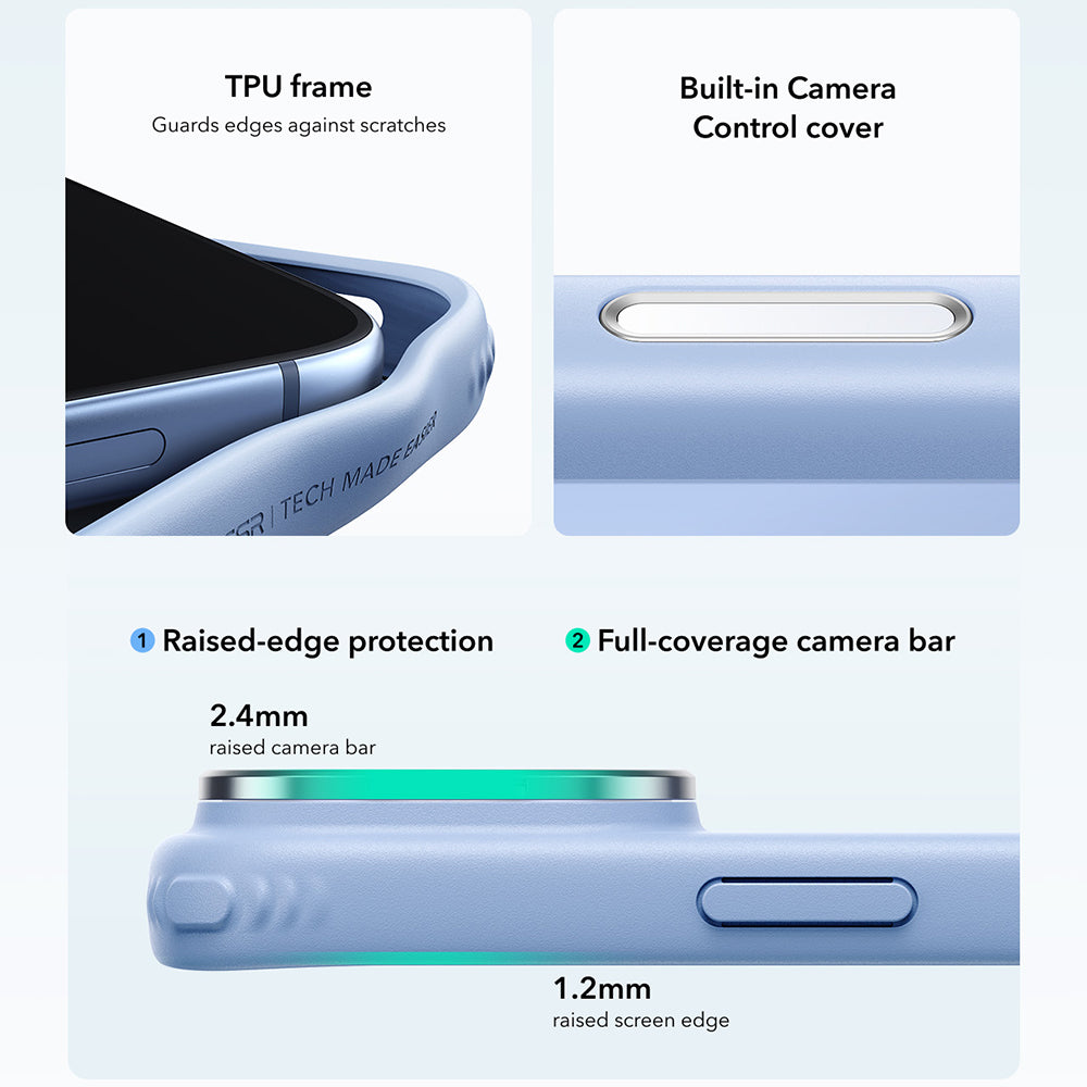 Etui MagSafe do Apple iPhone 18 Pro Max / 17 Pro Max, ESR, Classic Hybrid Kickstand, Bleu Satinata