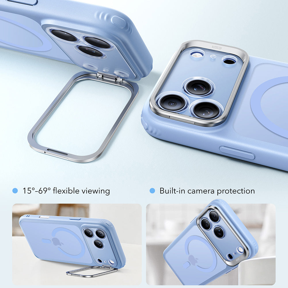 Etui MagSafe do Apple iPhone 18 Pro Max / 17 Pro Max, ESR, Classic Hybrid Kickstand, Bleu Satinata