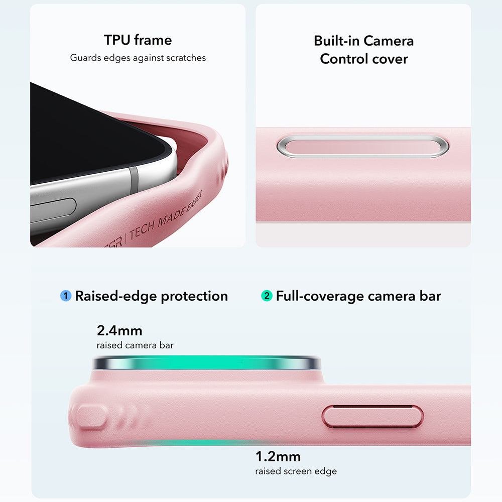 Etui MagSafe dla Apple iPhone 18 Pro Max / 17 Pro Max, ESR, Classic Hybrid Kickstand, Różowy Satynowy