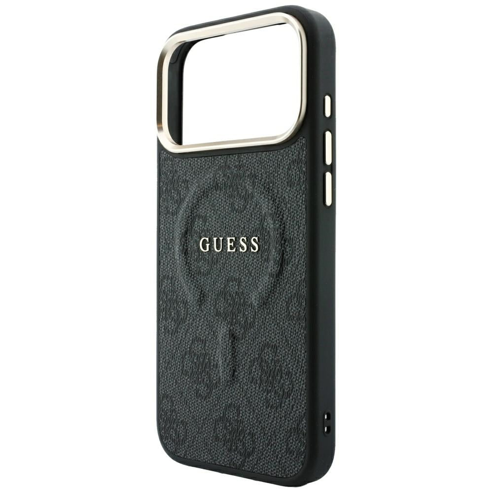 Etui MagSafe do Apple iPhone 18 Pro Max / 17 Pro Max, Guess, 4G Embossed Classic, Czarna