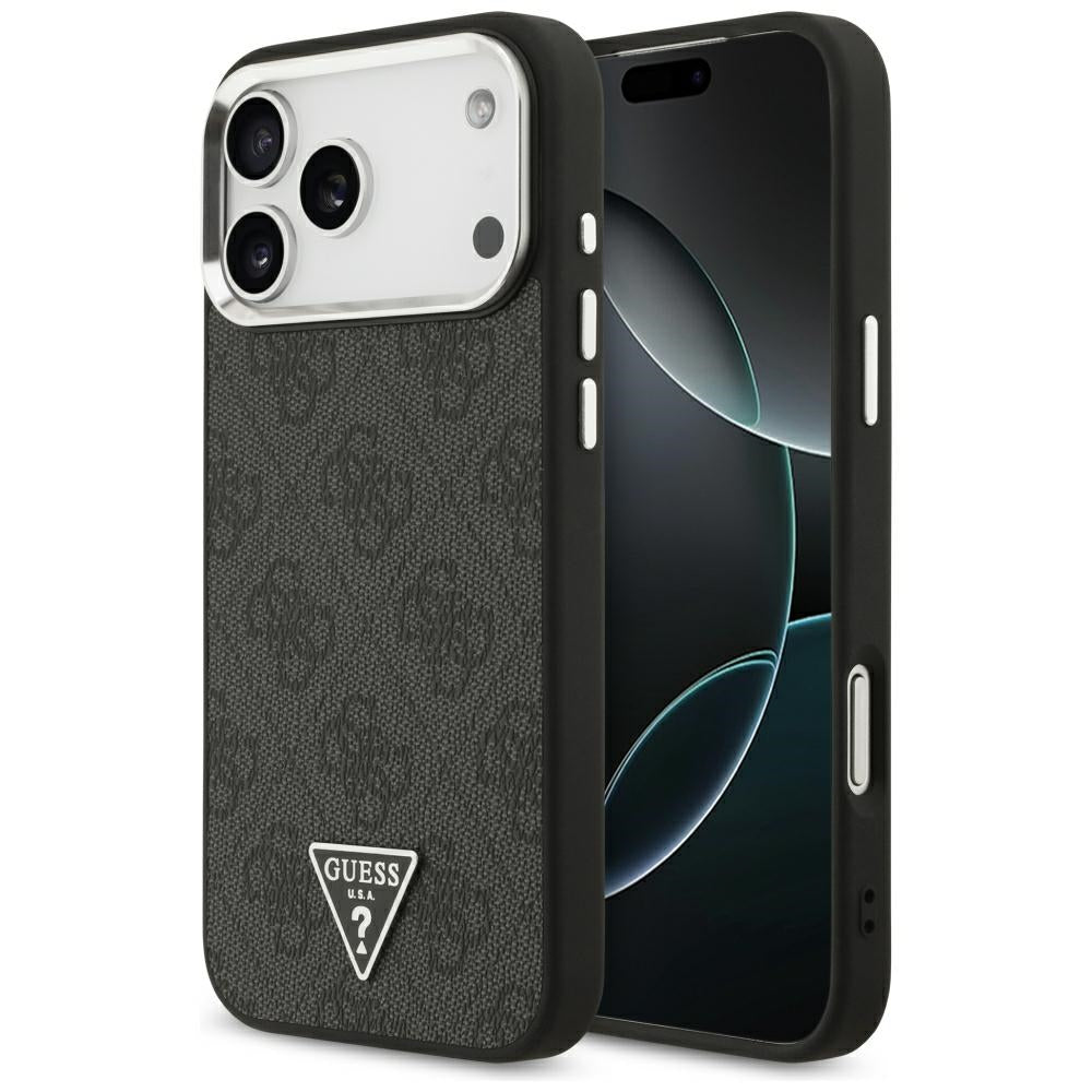 Etui MagSafe do Apple iPhone 18 Pro Max / 17 Pro Max, Guess, 4G Triangle Logo, czarne