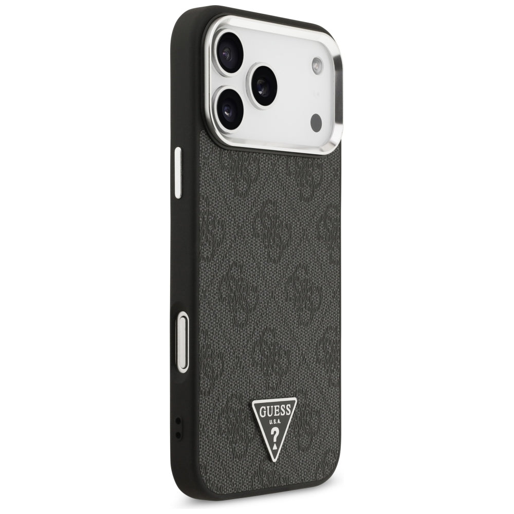 Etui MagSafe do Apple iPhone 18 Pro Max / 17 Pro Max, Guess, 4G Triangle Logo, czarne