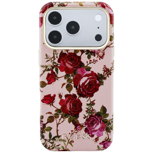 Etui MagSafe do Apple iPhone 18 Pro Max / 17 Pro Max, Guess, Blossom Roses Print, różowy