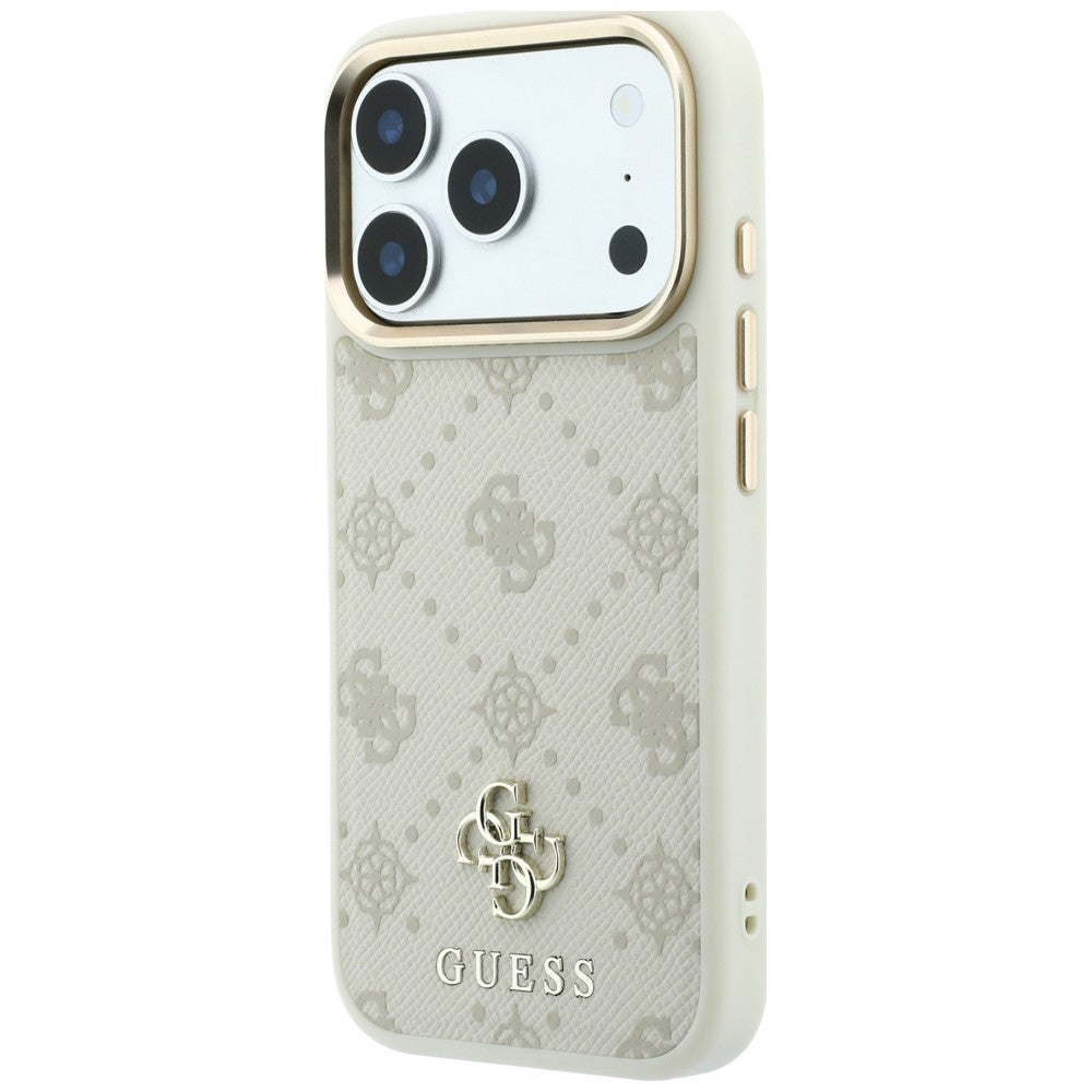 Etui MagSafe do Apple iPhone 18 Pro Max / 17 Pro Max, Guess, Peony 4G Small Logo, Beżowe