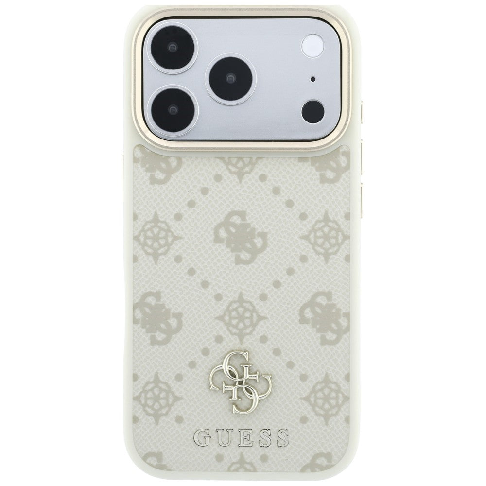 Etui MagSafe do Apple iPhone 18 Pro Max / 17 Pro Max, Guess, Peony 4G Small Logo, Beżowe