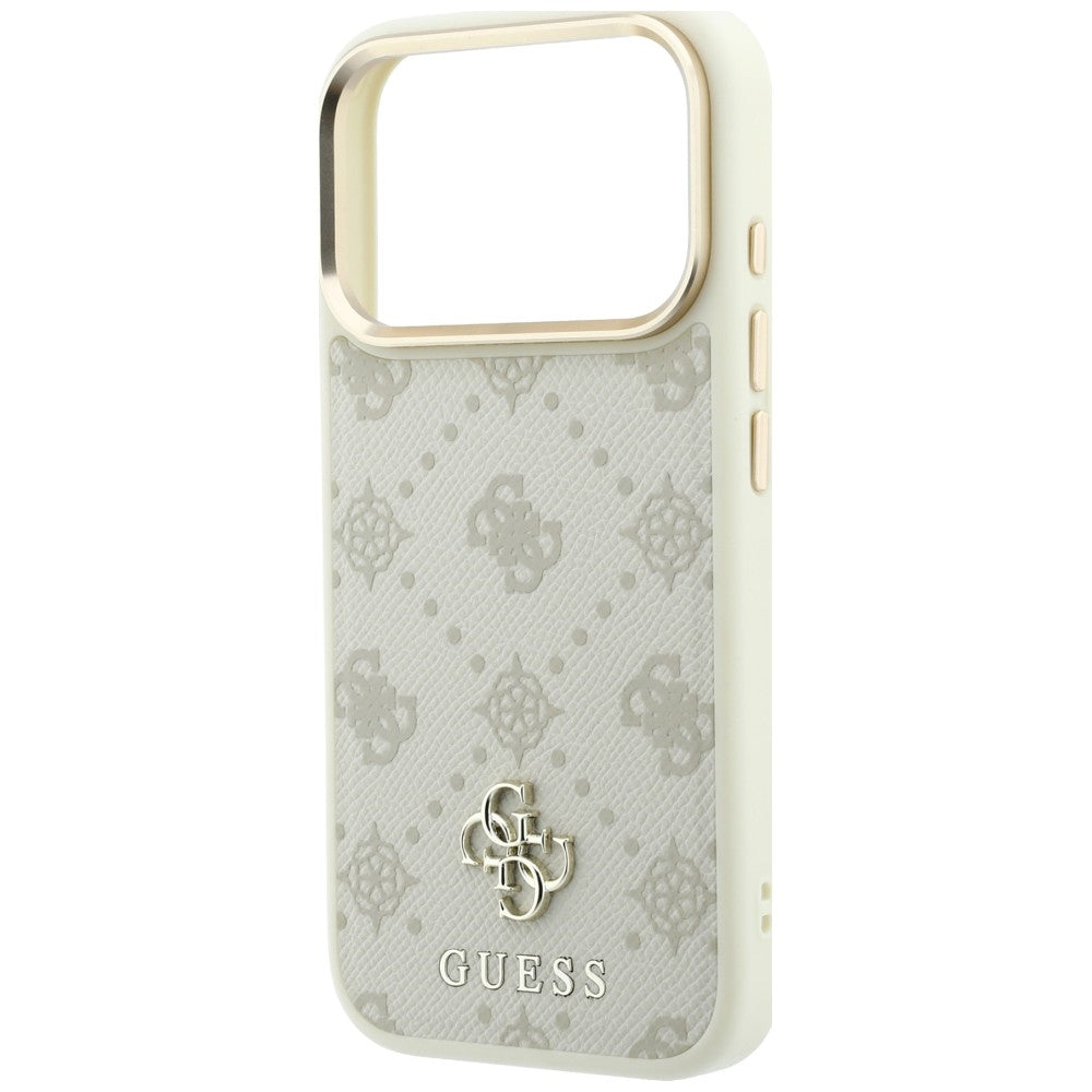 Etui MagSafe do Apple iPhone 18 Pro Max / 17 Pro Max, Guess, Peony 4G Small Logo, Beżowe