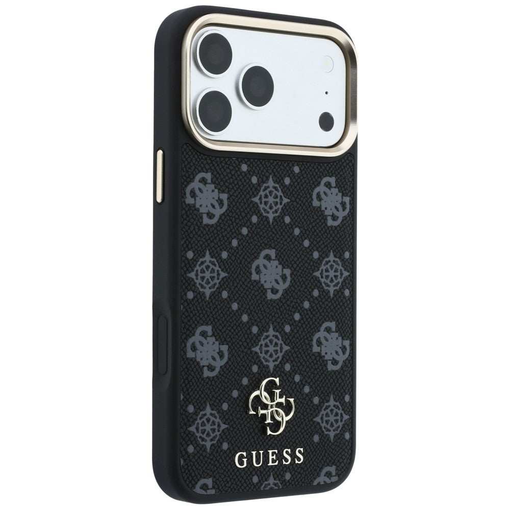 Etui MagSafe do Apple iPhone 18 Pro Max / 17 Pro Max, Guess, Peony 4G Small Logo, Czarna