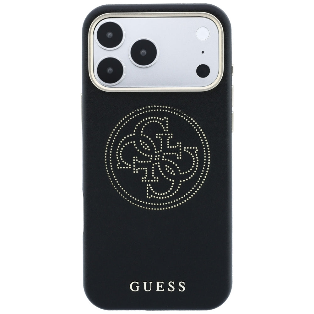 Etui MagSafe do Apple iPhone 18 Pro Max / 17 Pro Max, Guess, Perforated 4G, czarne