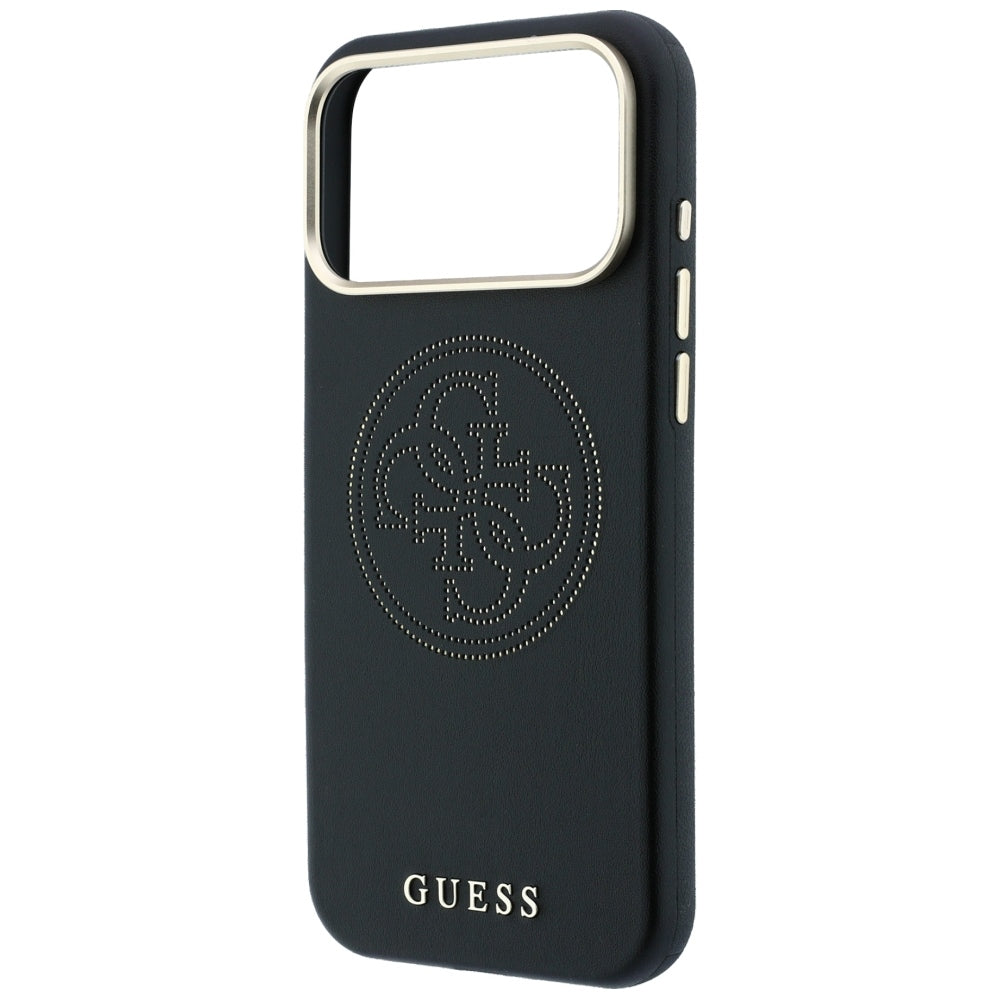 Etui MagSafe do Apple iPhone 18 Pro Max / 17 Pro Max, Guess, Perforated 4G, czarne