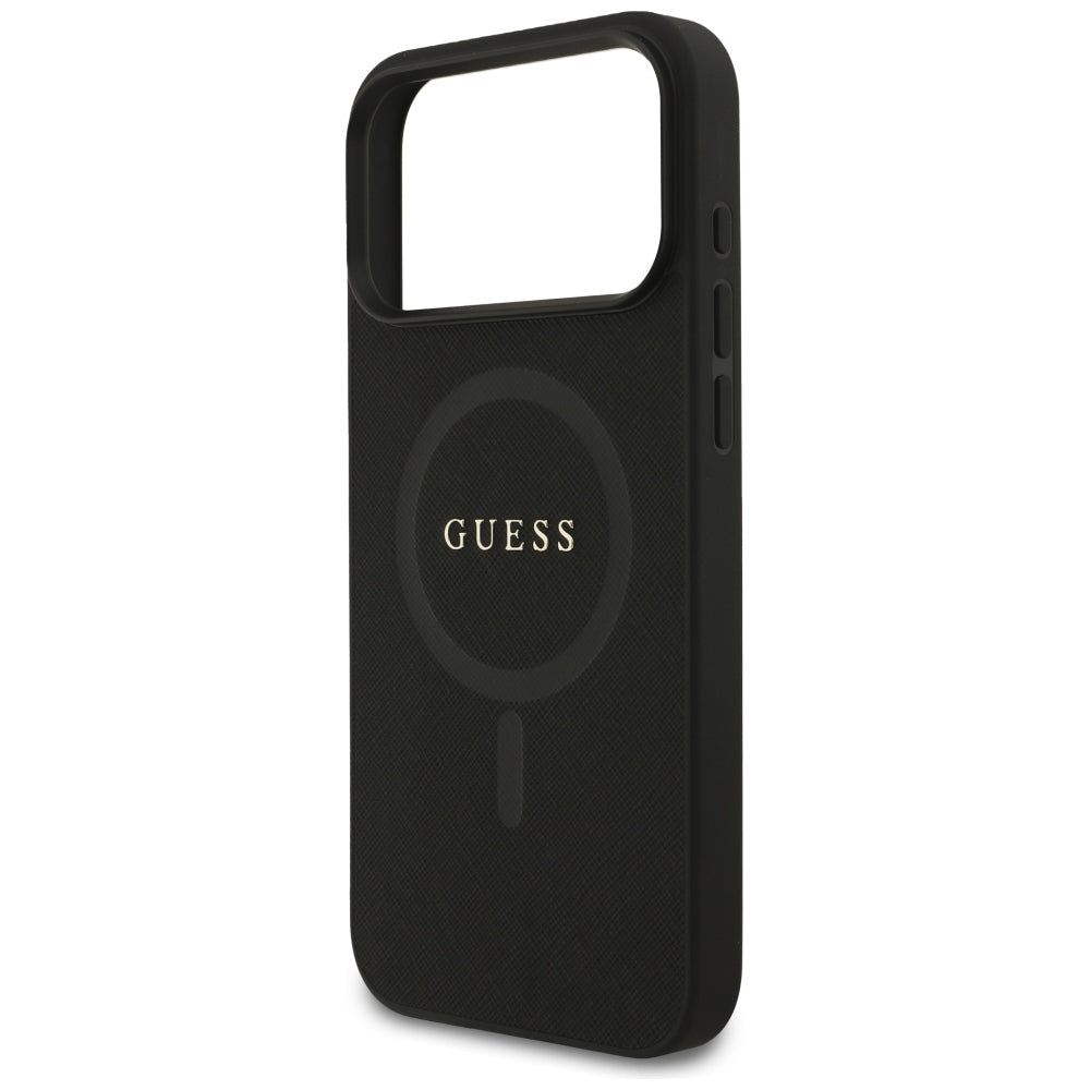Etui MagSafe do Apple iPhone 18 Pro Max / 17 Pro Max, Guess, Saffiano, czarne
