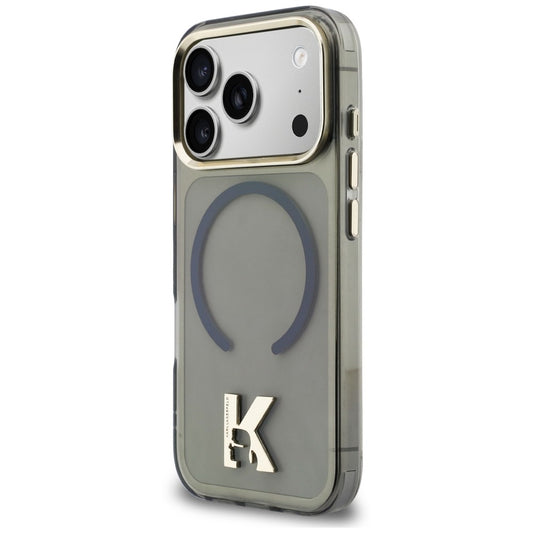 Etui MagSafe do Apple iPhone 18 Pro Max / 17 Pro Max, Karl Lagerfeld, IML Karl Head Logo, czarne