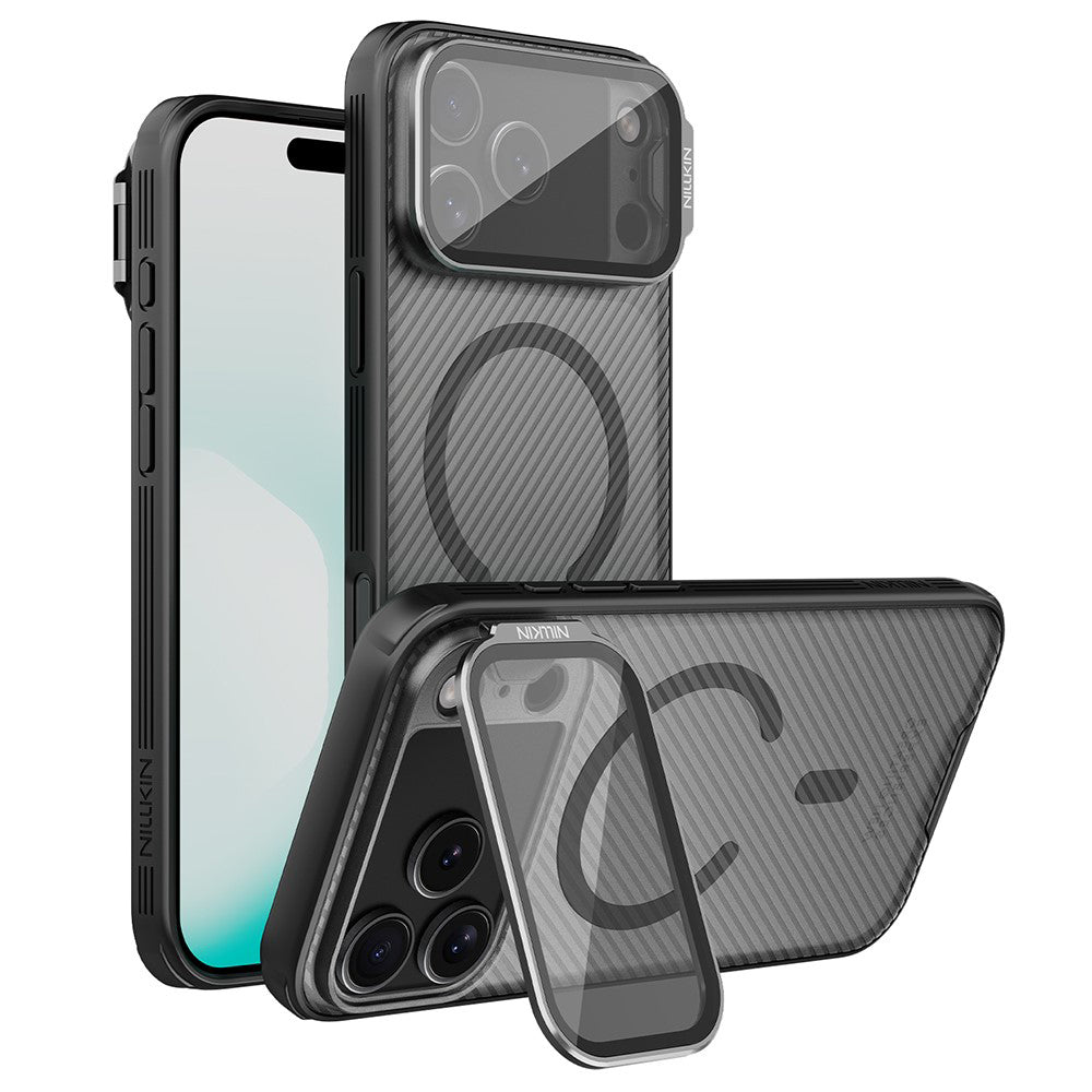 Etui MagSafe do Apple iPhone 18 Pro Max / 17 Pro Max, Nillkin, CamShield Prop, Czarna Przezroczysta