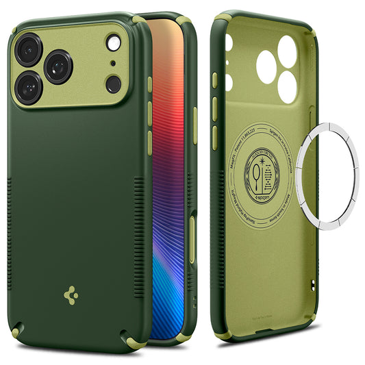 Etui MagSafe do Apple iPhone 18 Pro Max / 17 Pro Max, Spigen, Caseology Nano Pop Hybrid, Zielony ACS12139