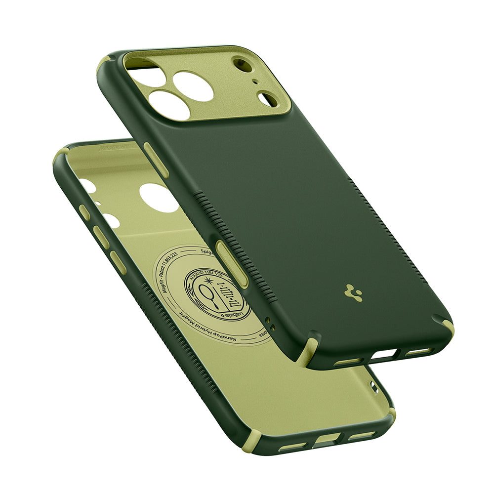 Etui MagSafe do Apple iPhone 18 Pro Max / 17 Pro Max, Spigen, Caseology Nano Pop Hybrid, Zielony ACS12139