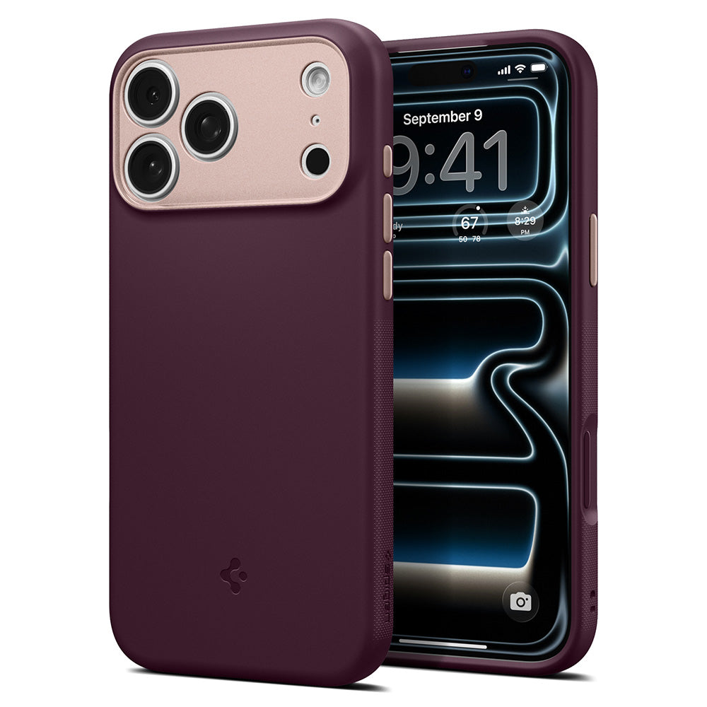 Etui MagSafe do Apple iPhone 18 Pro Max / 17 Pro Max, Spigen, Caseology Nano Pop, Wiśniowy ACS12141