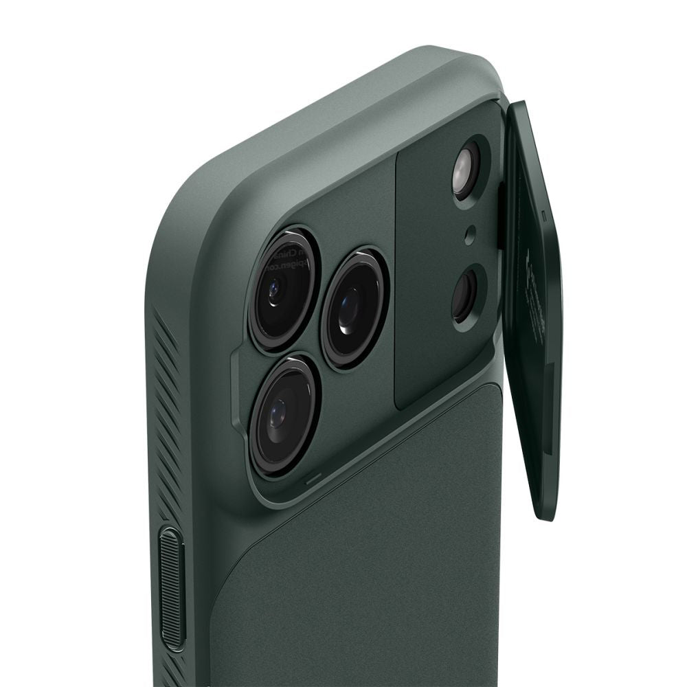 Etui MagSafe do Apple iPhone 18 Pro Max / 17 Pro Max, Spigen, Optik Armor, Zielony ACS09901