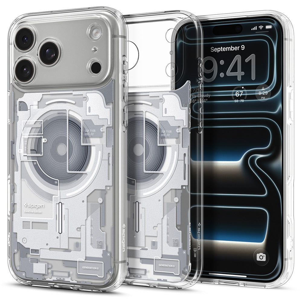 Etui MagSafe do Apple iPhone 18 Pro Max / 17 Pro Max, Spigen, Ultra Hybrid Zero One, Białe ACS12126