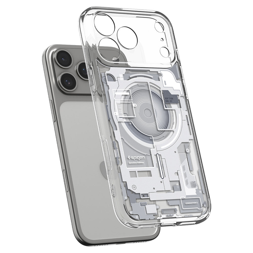 Etui MagSafe do Apple iPhone 18 Pro Max / 17 Pro Max, Spigen, Ultra Hybrid Zero One, Białe ACS12126
